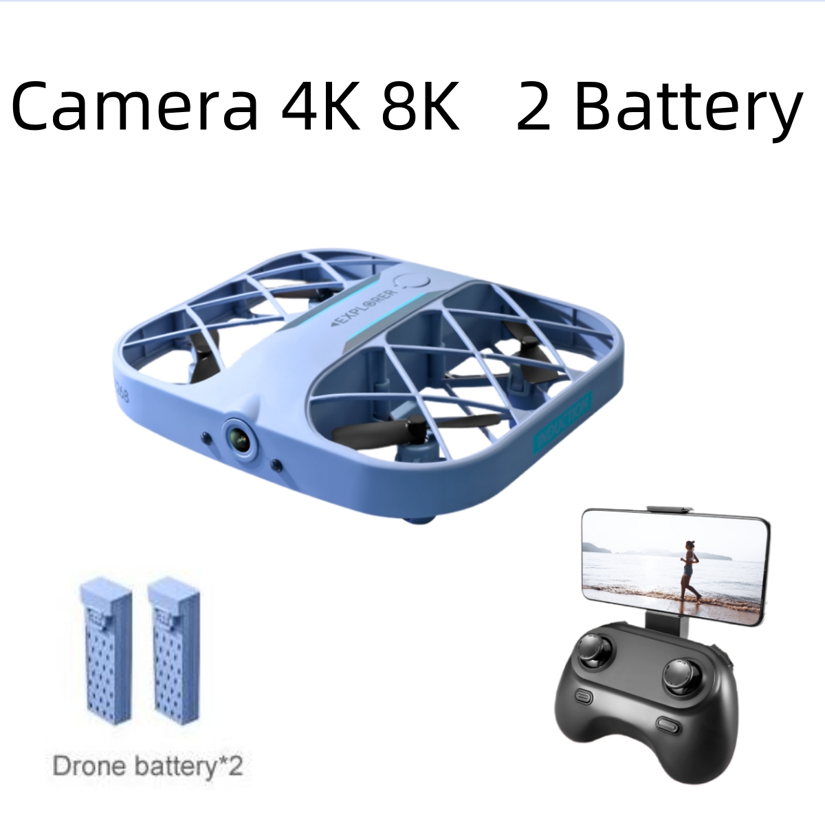 Drone Camera 4K - Dron JJRC H107 FPV RC con