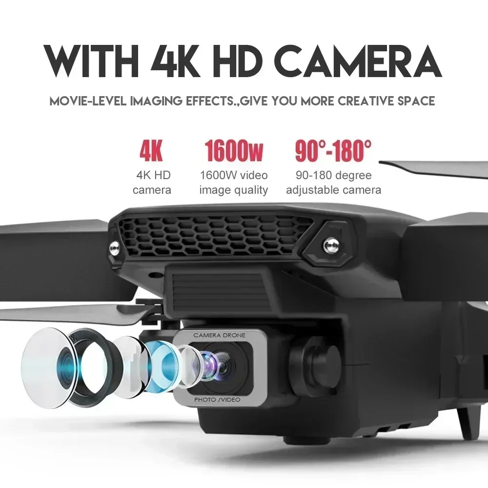 E88 Pro WIFI FPV Drone gran an - Drone Camera 4K reseña y precio