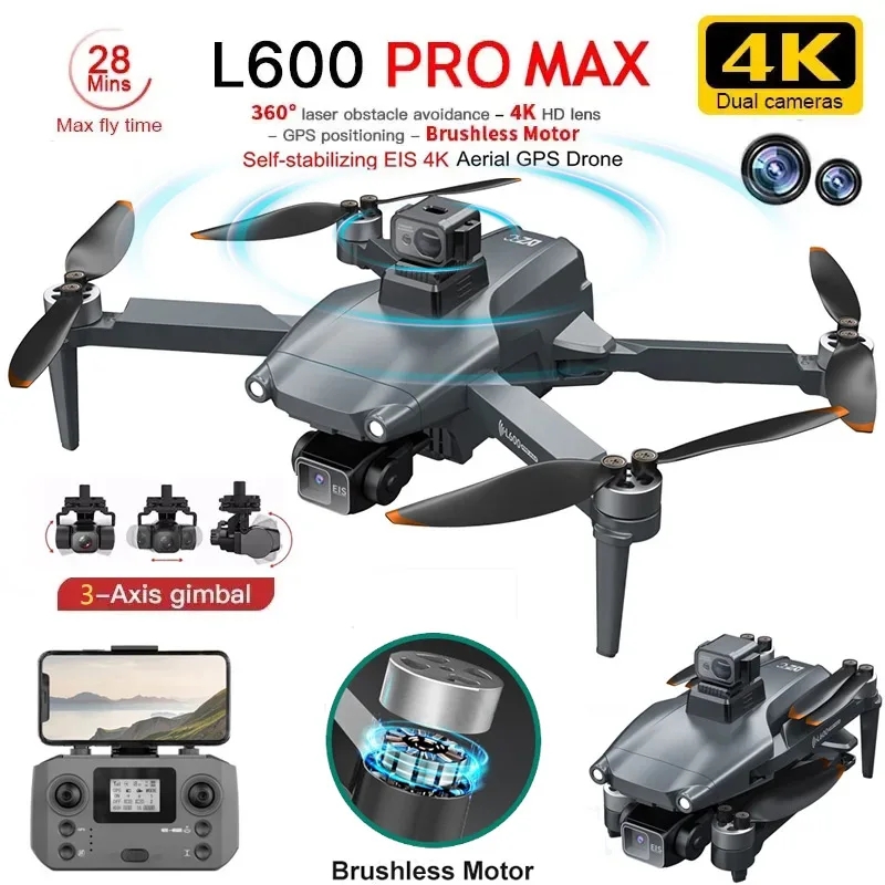 L600 PRO MAX GPS Drone profesi - Drone Camera 4K reseña y precio