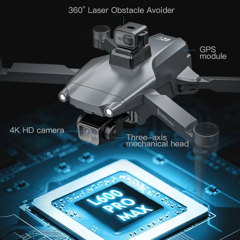 L600 PRO MAX GPS Drone profesi - Drone Camera 4K reseña y precio
